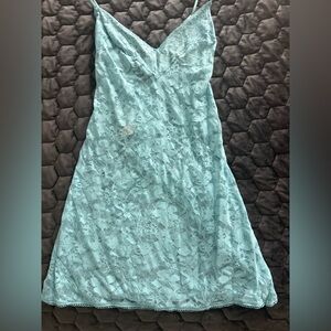 NWOT VICTORIA’S SECRET Elegant Lace Nightdress - Light Aqua - Size Small
